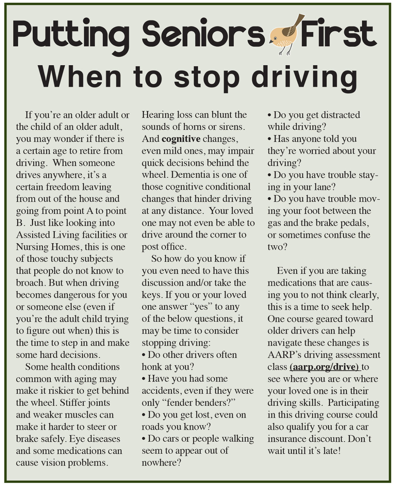 don't drive
